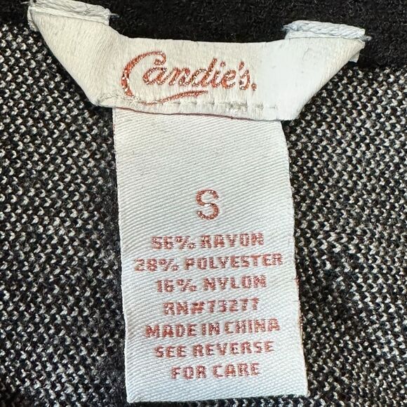 Vintage Candies Mini Skater Skirt Black Feels Like Knit Sweater. Size Small - Picture 4 of 6